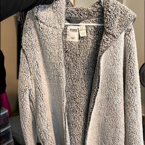 PINK fluffy cardigan/jacket